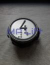 PRZYCISK SCHAEFER RT42 VIII LED "4" Z BRAILLEM, MATOWY, PODŚWIETLENIE CZERWONE - obrazek 3
