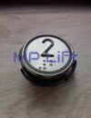 PRZYCISK SCHAEFER RT42 VIII LED "2" Z BRAILLEM, MATOWY, PODŚWIETLENIE NIEBIESKIE - obrazek 3