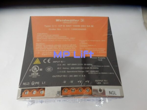 POWER SUPPLY WEIDMULLER (ZASILACZ) - 150W 26V 6A