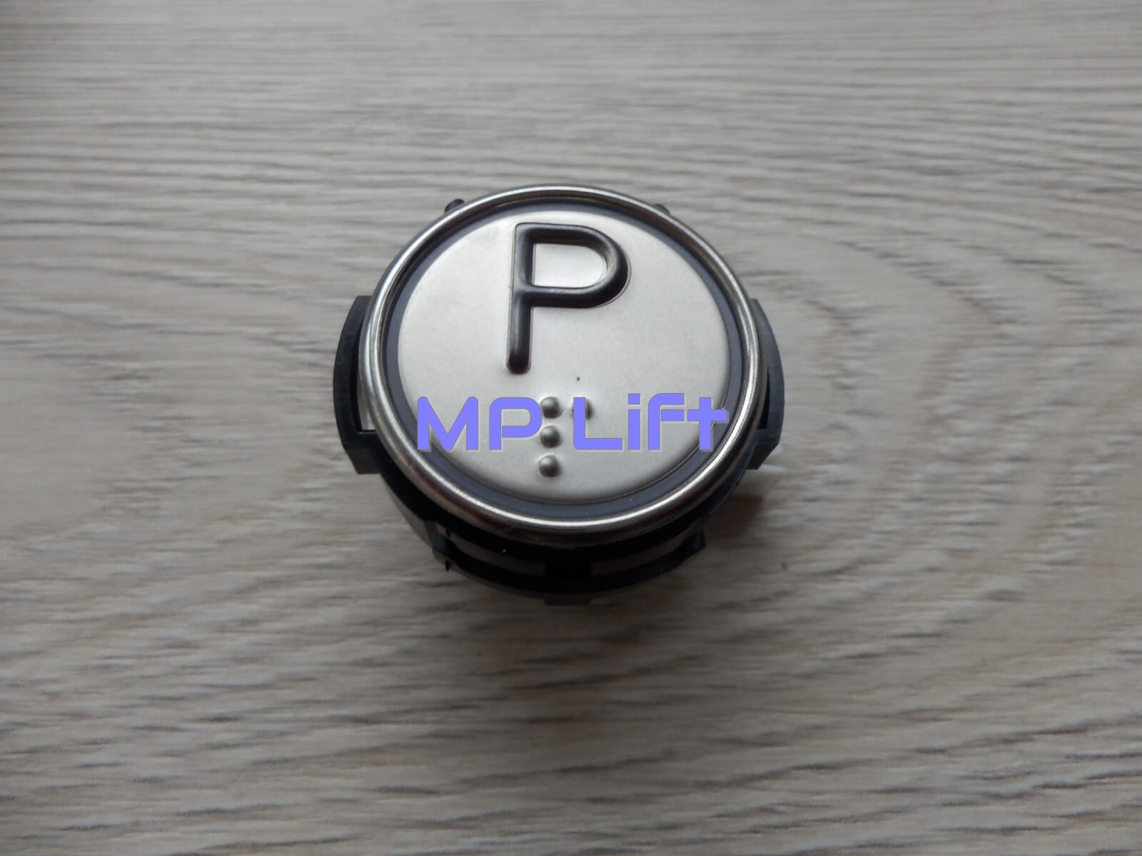 PRZYCISK SCHAEFER RT42 VIII LED "P" Z BRAILLEM, MATOWY, PODŚWIETLENIE NIEBIESKIE - obrazek 4